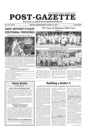 Saint Anthony's Feast Centennial Fireworks