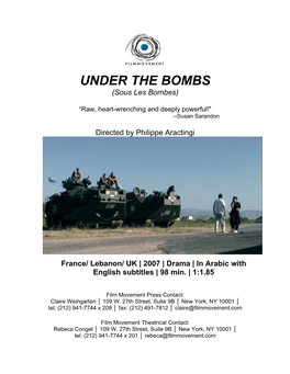 UNDER the BOMBS (Sous Les Bombes)