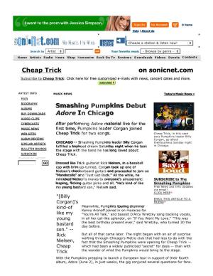 Smashing Pumpkins Debut in Chicago Adore