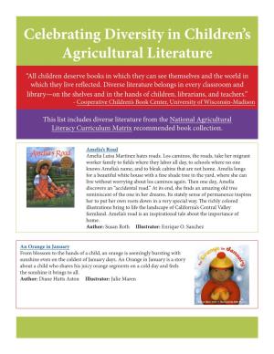 Celebrating Diversity in Children's Agricultural Literature
