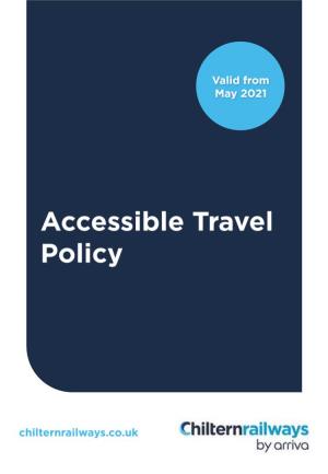 Chiltern Accessible Travel Policy May 2021