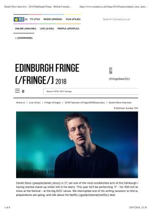 Edinburgh Fringe (/Fringe/)2018
