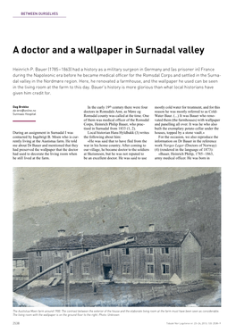 A Doctor and a Wallpaper in Surnadal Valley 2538 – 9