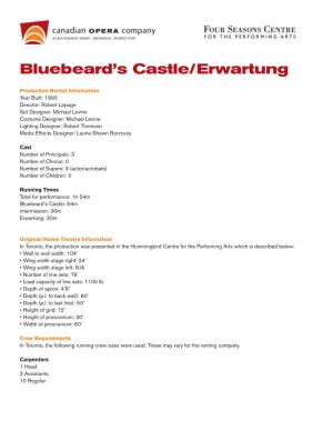 Bluebeard's Castle/Erwartung