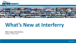 What's New at Interferry