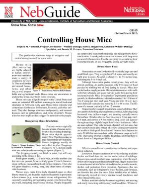 Controlling House Mice Stephen M