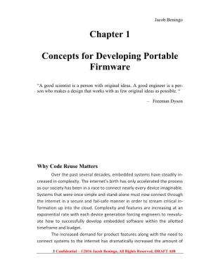 Chapter 1 Concepts for Developing Portable Firmware