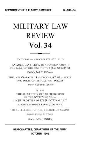 MILITARY LAW REVIEW Vol. 34
