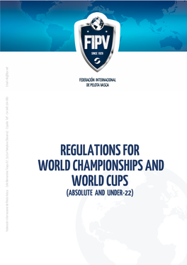 Regulations for World Championships and World