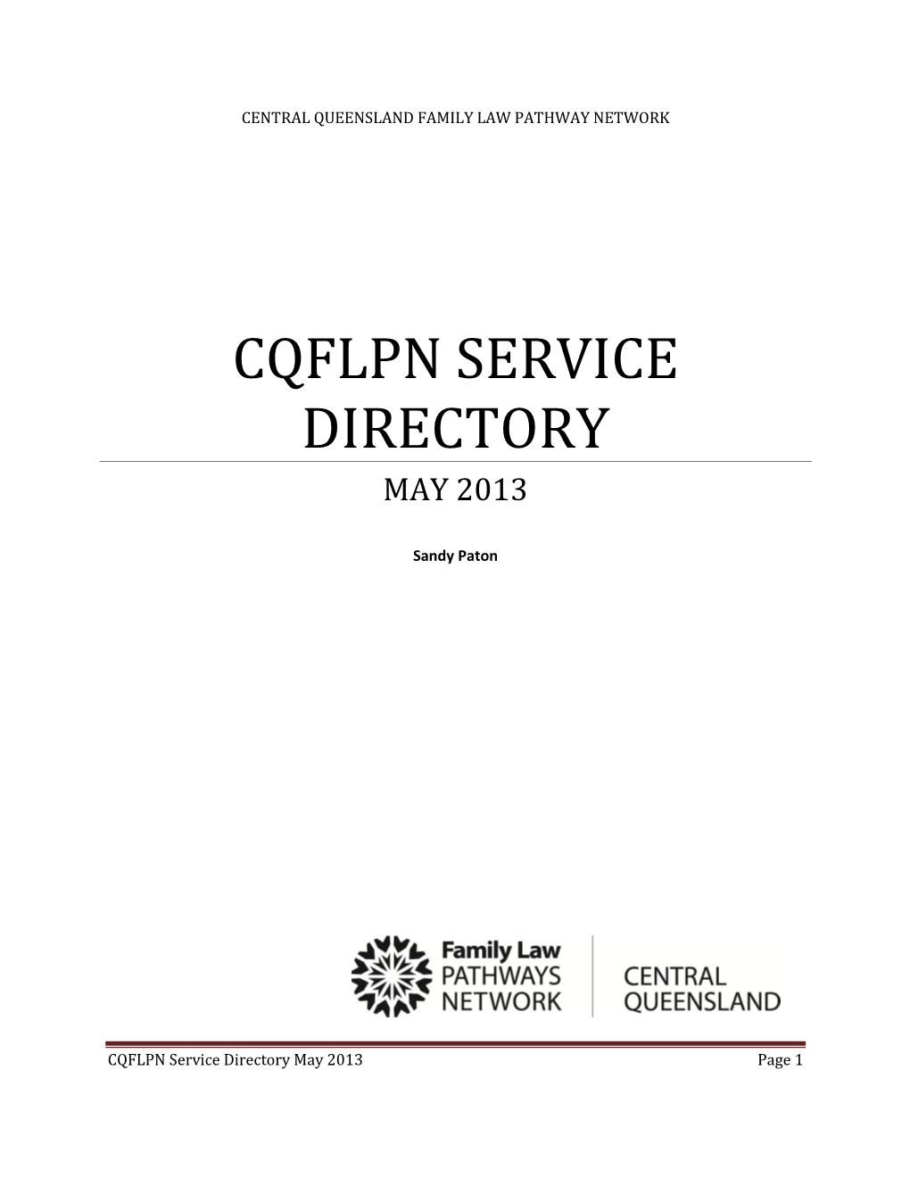 Cqflpn Service Directory May 2013