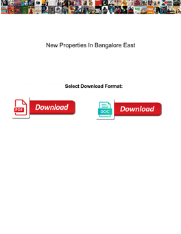 New Properties in Bangalore East