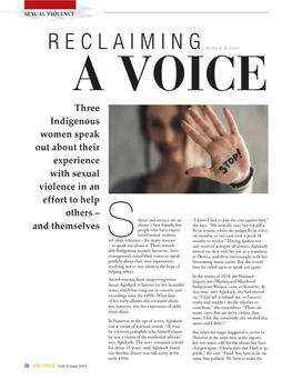 Reclaiming a Voice