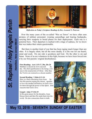 St. Raphael - Holy Angels Parish Hamilton, New Jersey 08610 It Byourfirst Parents’ Originaldisobedience