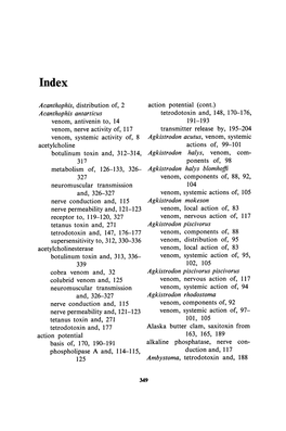 Acanthophis, Distribution Of, 2 Action Potential (Cont.) Acanthophis