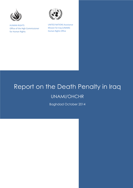 Report on the Death Penalty in Iraq UNAMI/OHCHR