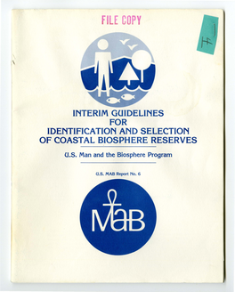 Interim Guidelines for Identification and Selection of Coastal Biosphere Reserves