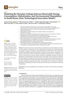 Modeling the Dynamic Linkage Between Renewable Energy Consumption, Globalization, and Environmental Degradation in South Korea: Does Technological Innovation Matter?