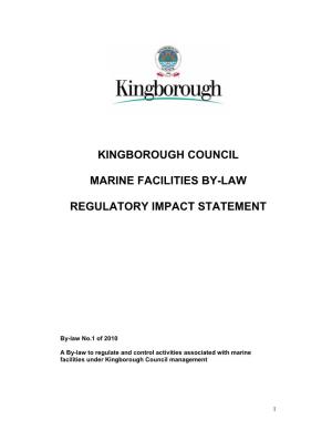 Kingborough Council Marine Facilities By-Law