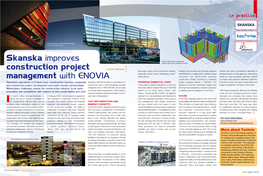 Skanska Improves Construction Project Management with ENOVIA
