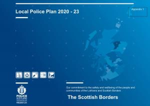 Local Police Plan 2020-23 the Scottish Borders; Police Scotland