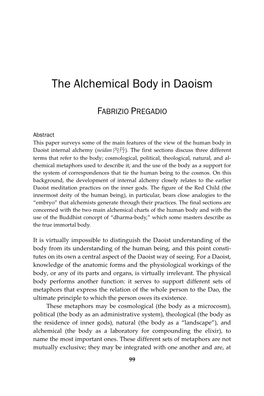 The Alchemical Body in Daoism
