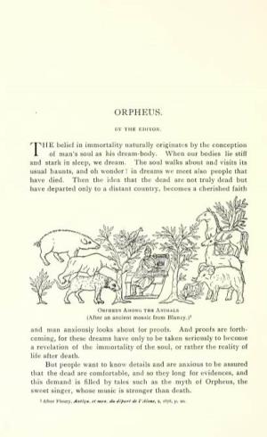 Orpheus. a Study in Comparative Religion. Illustrated