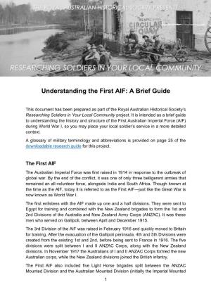 Understanding the First AIF: a Brief Guide
