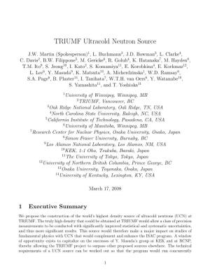 TRIUMF Ultracold Neutron Source