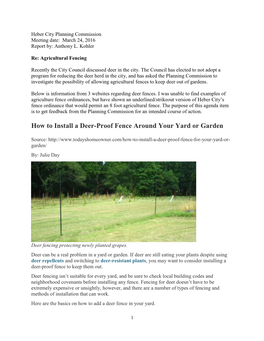 How to Install a Deer-Proof Fence Around Your Yard Or Garden