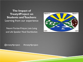 The Impact of Treaty4project on Students and Teachers: Learning from Our Experience