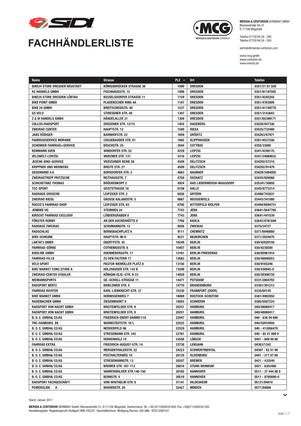 Fachhändlerliste ›