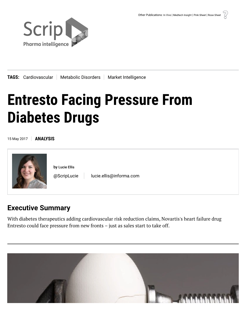 Entresto Facing Pressure from Diabetes Drugs