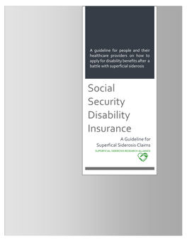 Social Security Disability Insurance (SSDI): Individuals Who Have Worked for a Sufficient Period and Have Contributed Social Security Payroll Taxes (FICA) )