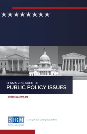 Public Policy Issues
