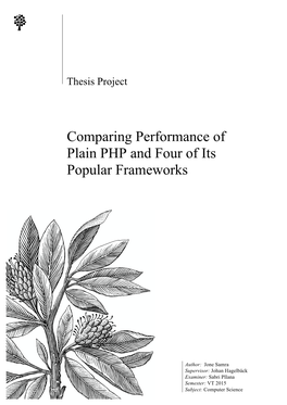 Comparing Performance of Plain PHP and Four of Its Popular Frameworks