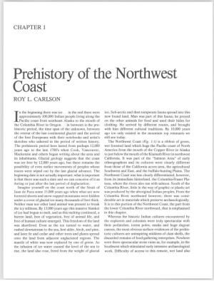 Prehistory of the Northwest Coast ROY L
