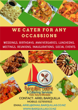 We Cater for Any Occassions