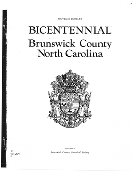 BICENTENNIAL Brunswick County North Carolina