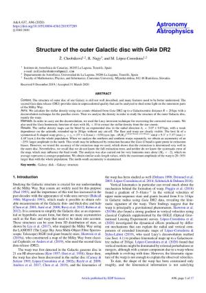 Structure of the Outer Galactic Disc with Gaia DR2 Ž