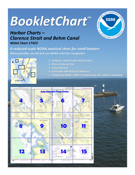 Bookletchart™ Harbor Charts – Clarence Strait and Behm Canal NOAA Chart 17423