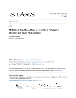 My Black Is Beautiful: a Study of How Hair Is Portrayed in Children's and Young Adult Literature