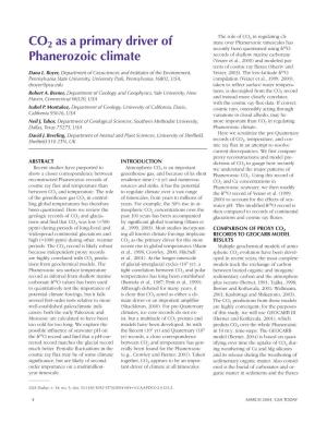 CO2 As a Primary Driver of Phanerozoic Climate