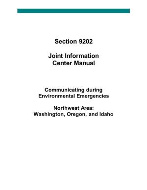 Section 9202 Joint Information Center Manual
