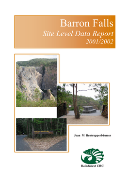 Barron Falls Site Level Data Report 2001/2002