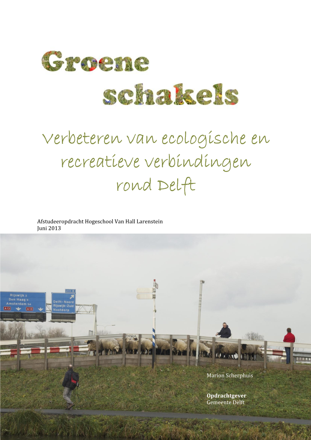 Verbeteren Van Ecologische En Recreatieve Verbindingen Rond Delft