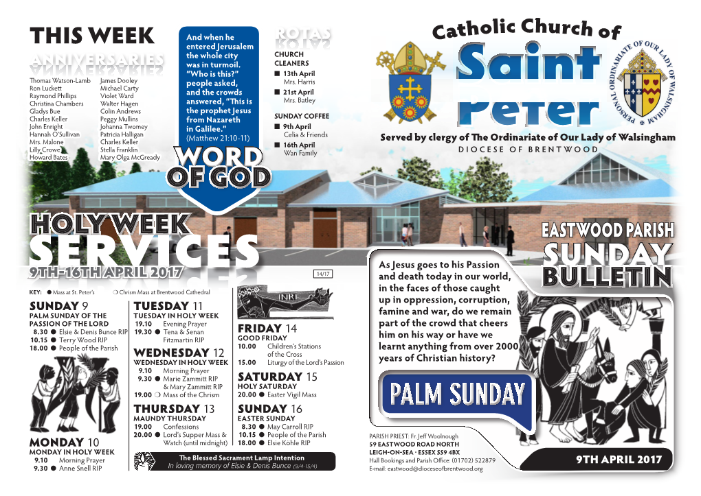 Saint Peter's Sunday Bulletin