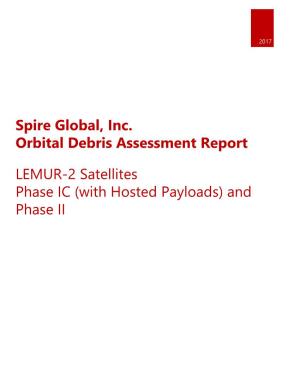 Orbital Debris Assessment Report and Mitigation Plan Spire Global, Inc. FCC ELS Text Documents Document [1228-EX-ST-2019]