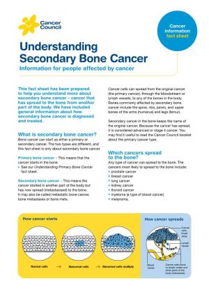 Understanding Secondary Bone Cancer Information for People Affected by Cancer