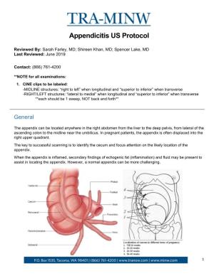 Appendicitis US Protocol