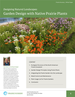 Garden Design with Native Prairie Plants